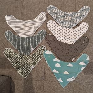 7 Copper Pearl Bandana Bibs